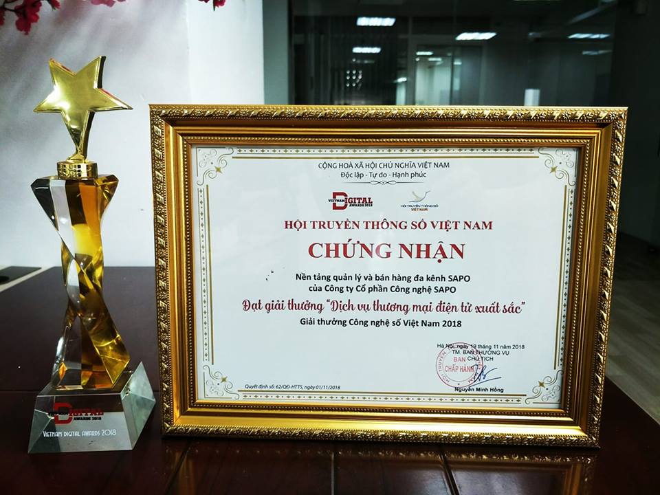 Sapo was awarded the Best Ecommerce Service Award